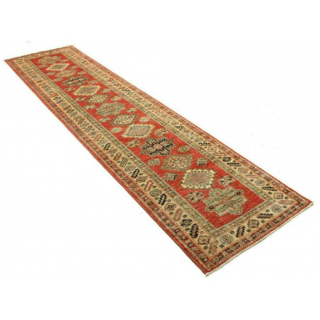 Tappeto Kazak Fine Pakistan marrone bianco 76x319