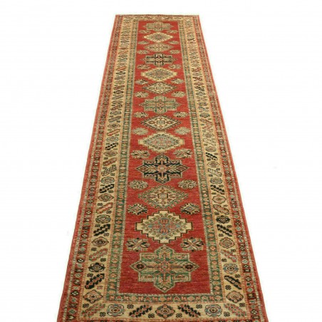 Tappeto Kazak Fine Pakistan marrone bianco 76x319