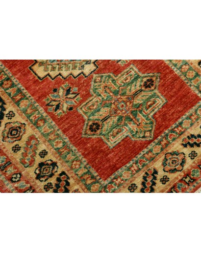 Tappeto Kazak Fine Pakistan marrone bianco 76x319