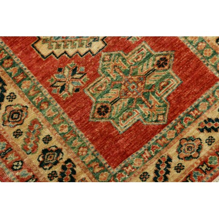 Tappeto Kazak Fine Pakistan marrone bianco 76x319