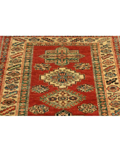 Tappeto Kazak Fine Pakistan marrone bianco 76x319