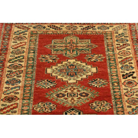 Tappeto Kazak Fine Pakistan marrone bianco 76x319
