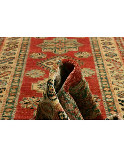 Tappeto Kazak Fine Pakistan marrone bianco 76x319