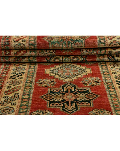 Tappeto Kazak Fine Pakistan marrone bianco 76x319