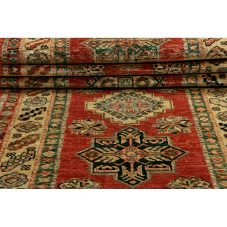 Tappeto Kazak Fine Pakistan marrone bianco 76x319