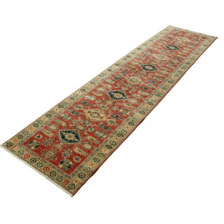 Tappeto Kazak Fine Pakistan marrone arancione 78x300