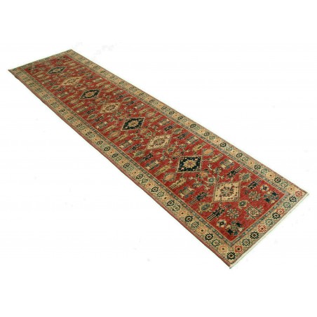 Tappeto Kazak Fine Pakistan marrone arancione 78x300