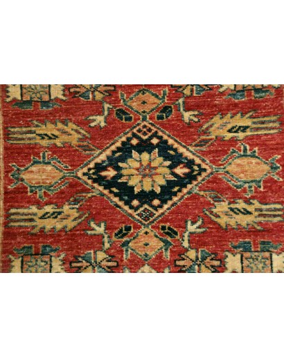 Tappeto Kazak Fine Pakistan marrone arancione 78x300