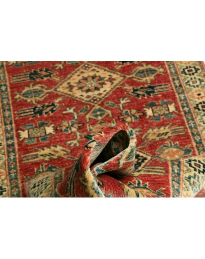Tappeto Kazak Fine Pakistan marrone arancione 78x300