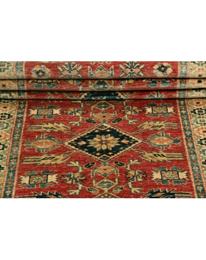 Tappeto Kazak Fine Pakistan marrone arancione 78x300
