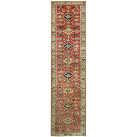 Tappeto Kazak Fine Pakistan bianco marrone 79x307