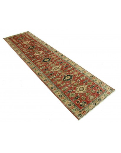 Tappeto Kazak Fine Pakistan bianco marrone 79x307