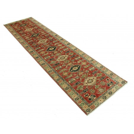 Tappeto Kazak Fine Pakistan bianco marrone 79x307