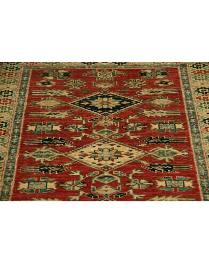 Tappeto Kazak Fine Pakistan bianco marrone 79x307