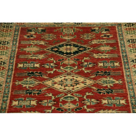 Tappeto Kazak Fine Pakistan bianco marrone 79x307