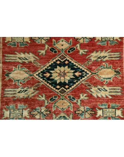 Tappeto Kazak Fine Pakistan bianco marrone 79x307