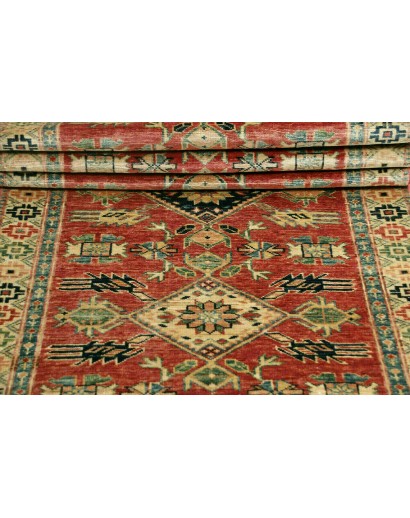 Tappeto Kazak Fine Pakistan bianco marrone 79x307