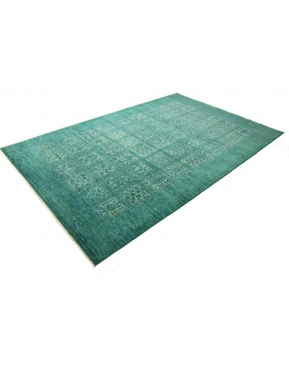Tappeto Bakhteari Pakistan verde blu 202x314