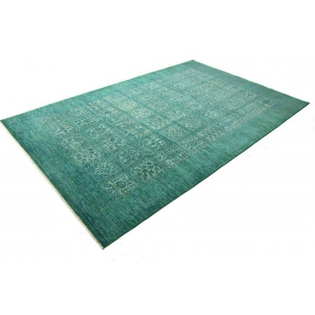 Tappeto Bakhteari Pakistan verde blu 202x314