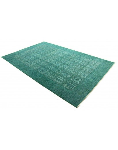Tappeto Bakhteari Pakistan verde blu 202x314
