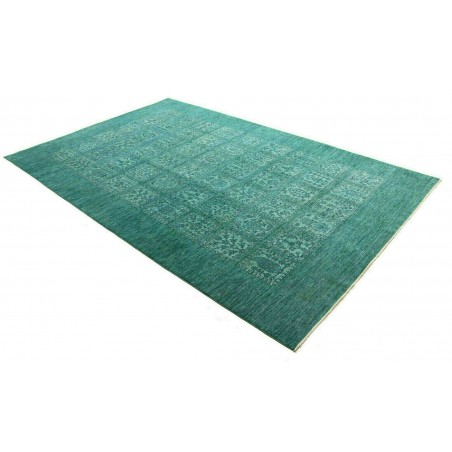 Tappeto Bakhteari Pakistan verde blu 202x314