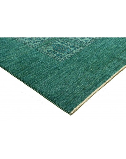 Tappeto Bakhteari Pakistan verde blu 202x314