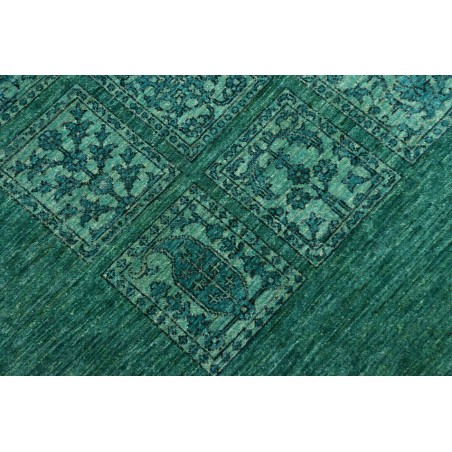 Tappeto Bakhteari Pakistan verde blu 202x314