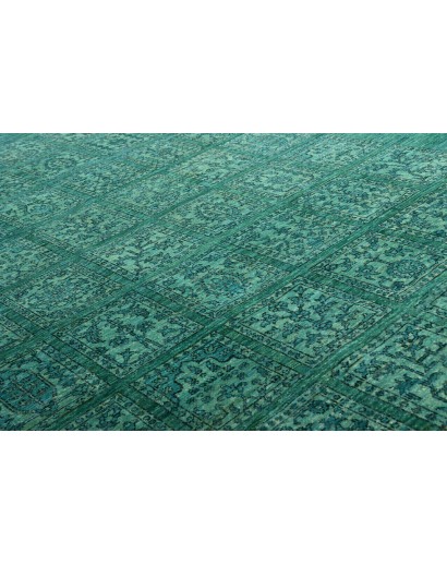 Tappeto Bakhteari Pakistan verde blu 202x314