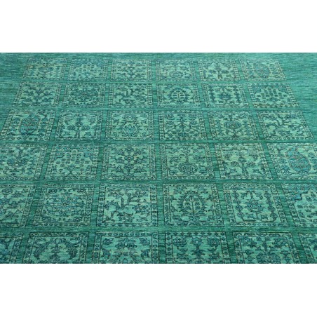 Tappeto Bakhteari Pakistan verde blu 202x314