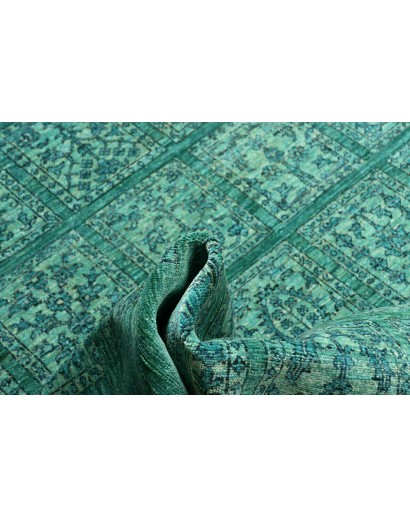 Tappeto Bakhteari Pakistan verde blu 202x314