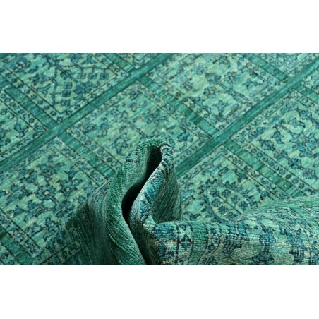 Tappeto Bakhteari Pakistan verde blu 202x314
