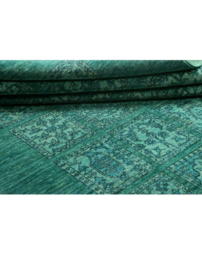Tappeto Bakhteari Pakistan verde blu 202x314
