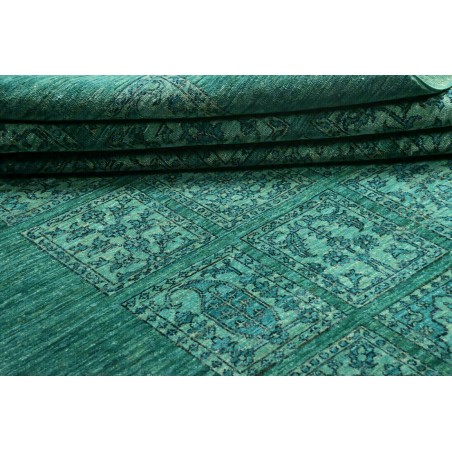 Tappeto Bakhteari Pakistan verde blu 202x314