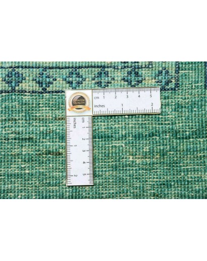 Tappeto Bakhteari Pakistan verde blu 202x314