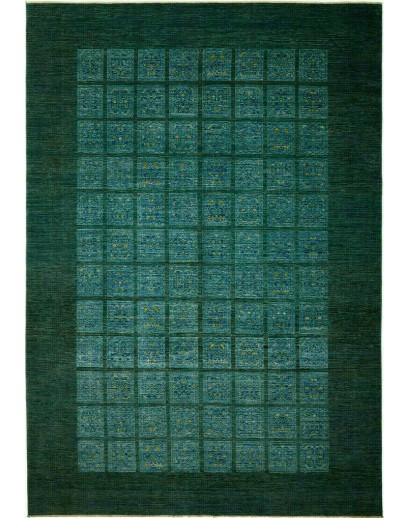 Tappeto Bakhteari Pakistan grigio bianco 246x350