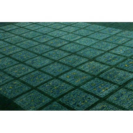 Tappeto Bakhteari Pakistan grigio bianco 246x350