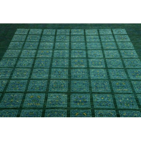 Tappeto Bakhteari Pakistan grigio bianco 246x350