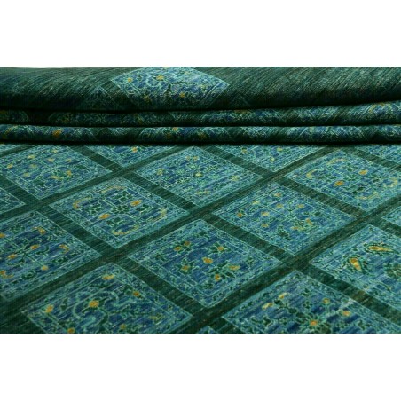 Tappeto Bakhteari Pakistan grigio bianco 246x350