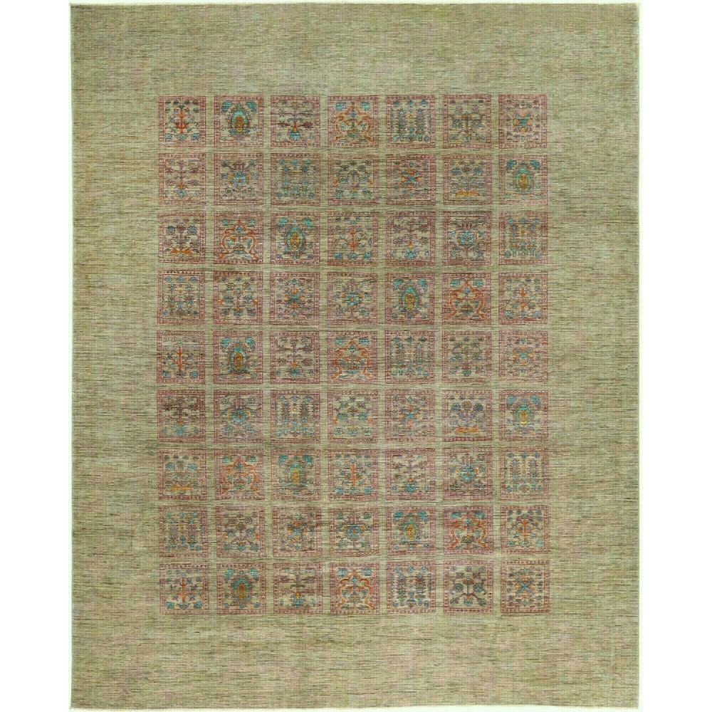 Tappeto Bakhteari Pakistan bianco beige 245x304