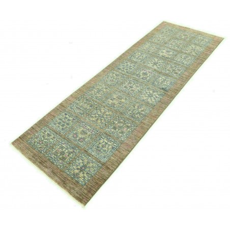 Tappeto Bakhteari Pakistan bianco grigio 78x234