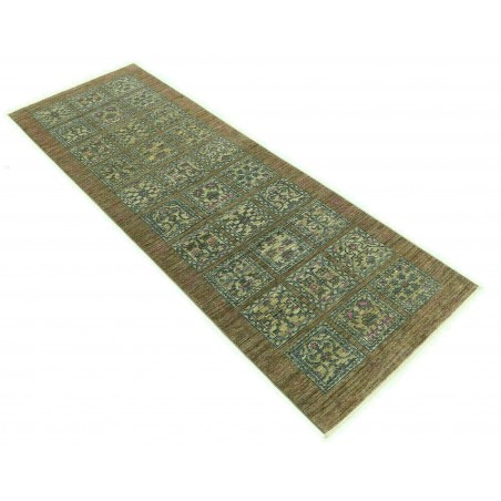 Tappeto Bakhteari Pakistan bianco grigio 78x234