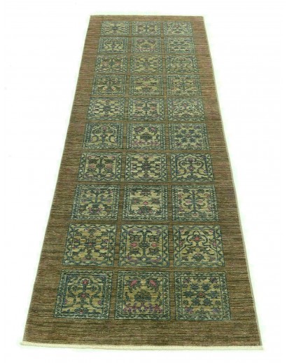 Tappeto Bakhteari Pakistan bianco grigio 78x234