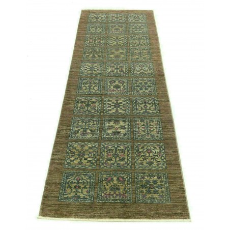 Tappeto Bakhteari Pakistan bianco grigio 78x234