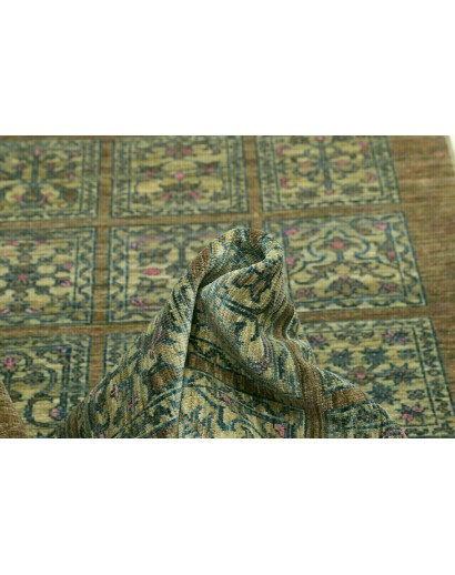 Tappeto Bakhteari Pakistan bianco grigio 78x234