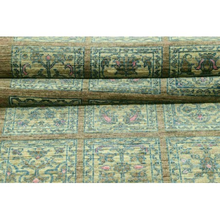 Tappeto Bakhteari Pakistan bianco grigio 78x234