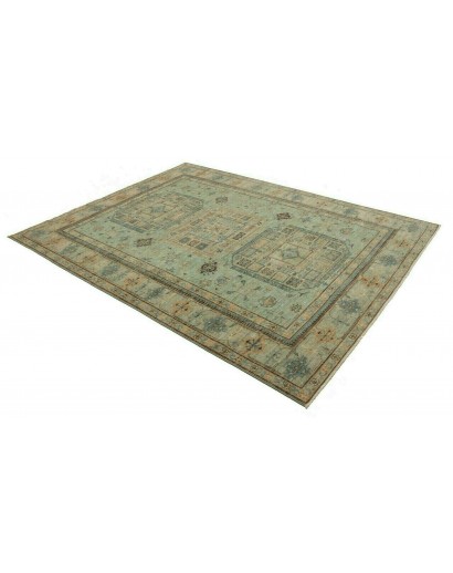 Tappeto Kazak Fine Pakistan verde 196x252