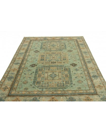 Tappeto Kazak Fine Pakistan verde 196x252
