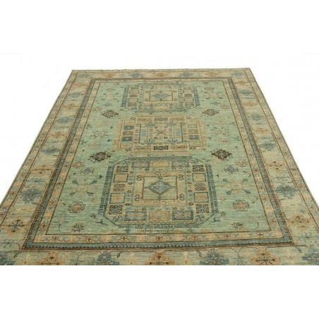 Tappeto Kazak Fine Pakistan verde 196x252