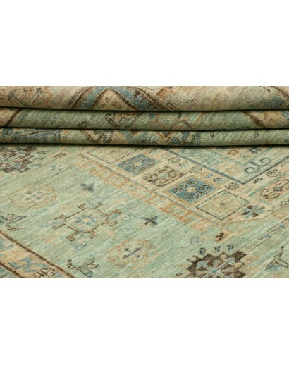 Tappeto Kazak Fine Pakistan verde 196x252