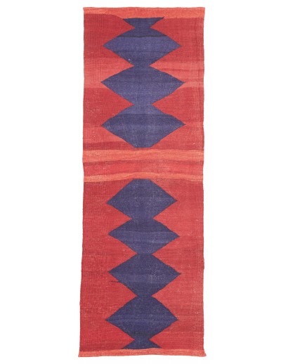 Tappeto Kilim Vintage Persia rosso 62x186